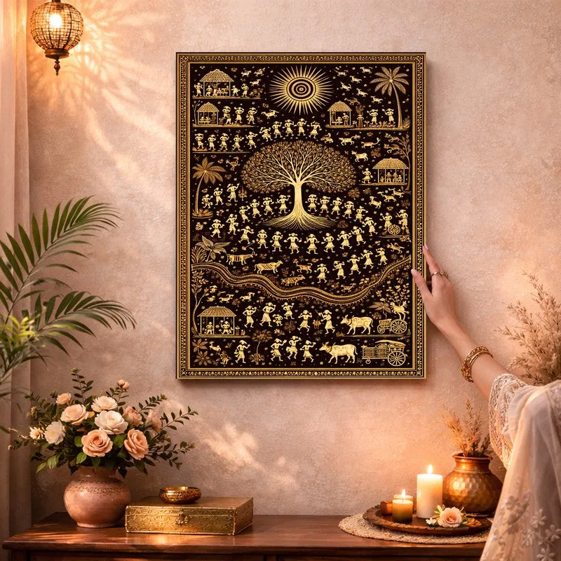 Village Dance Canvas Wall Art & Paintings media 3