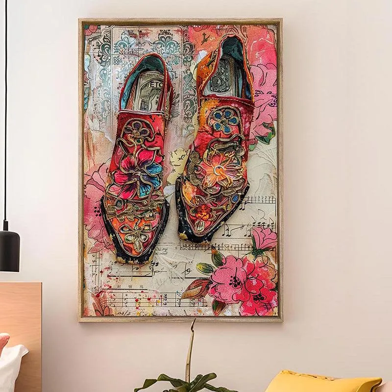 Wildflower Steps Canvas Modern Wall Art With Frame media 2