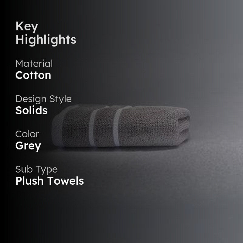 Grey Oh-so-soft Bath Towel media 2