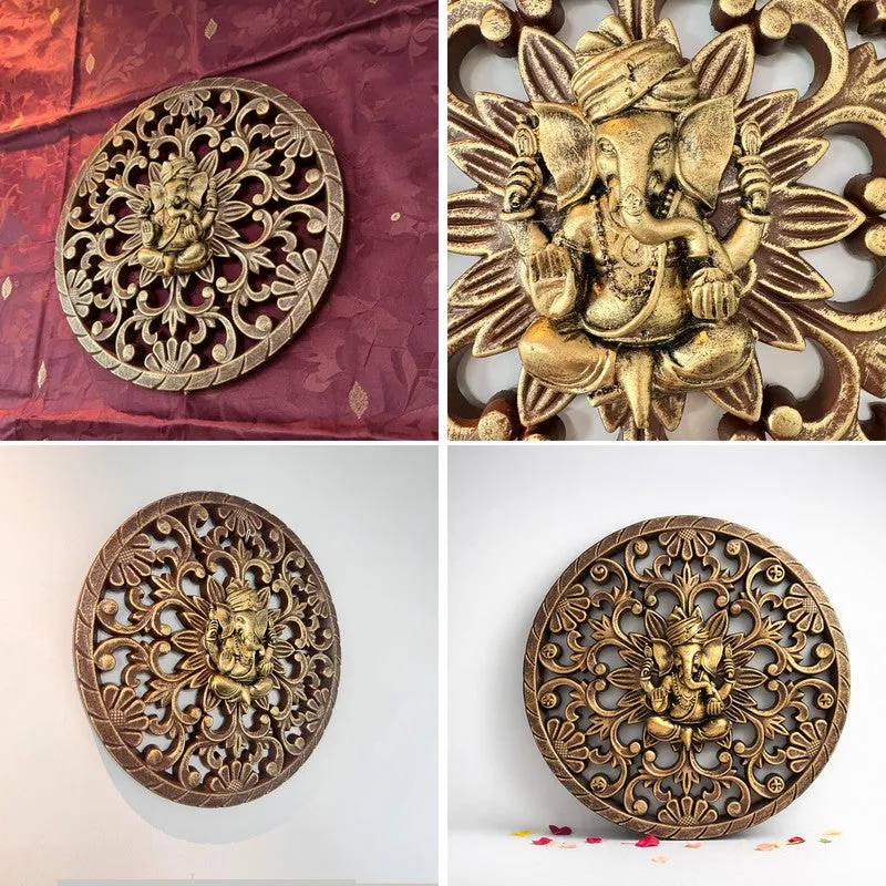 Ornate Ganesha MDF Wall Accent media 5