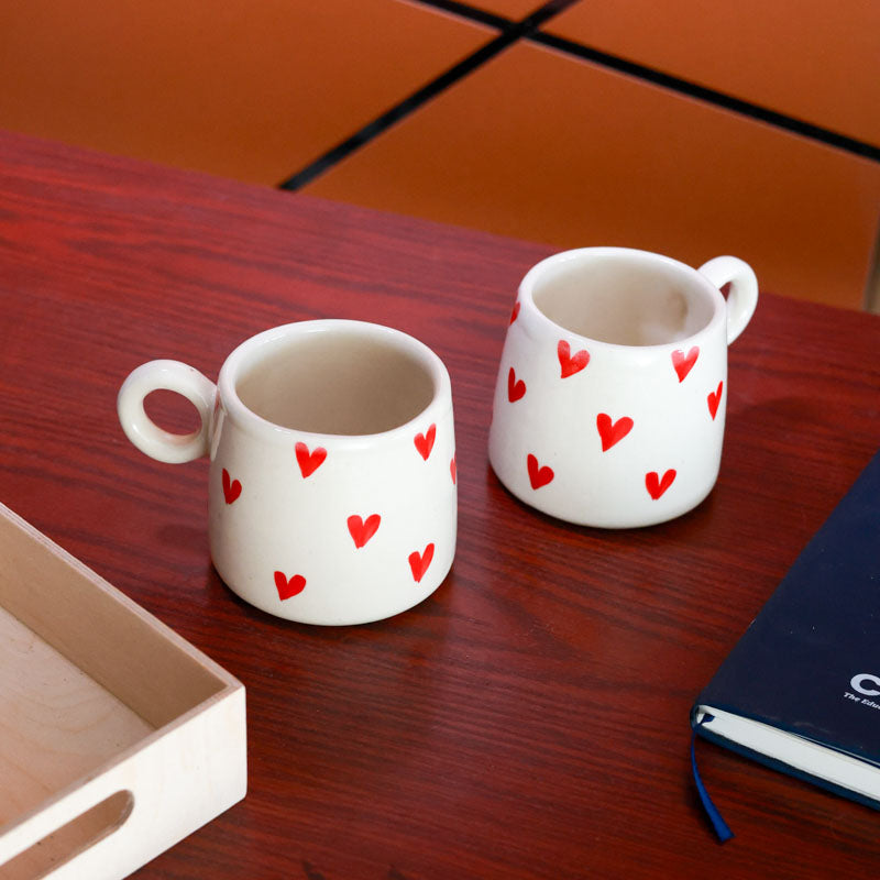 Little Ceramic Coffee Mug (400 mL Each) - Set of Two media 4