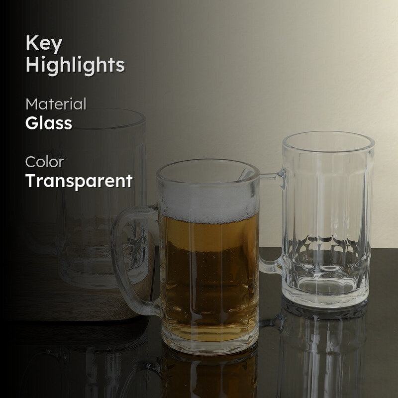 Vernon Beer Mug (400 ML) - Set Of Three media 2