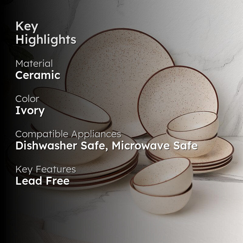 Kestha Dinnerware (Beige) - 14 Piece Set media 2