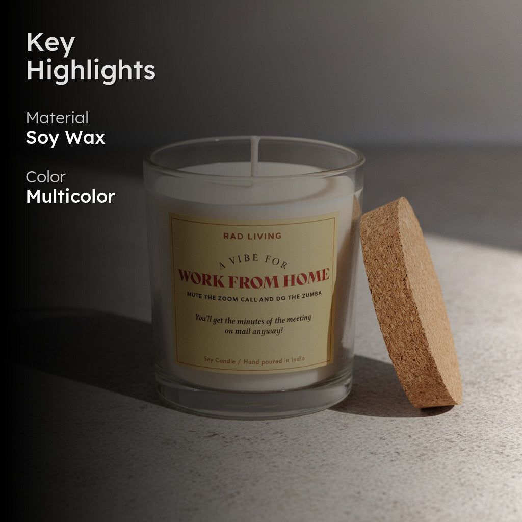 Work From Home - Cappuccino Scented Candle media 3