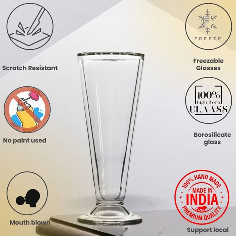 Tangerine Spark Flute Beer Glass - 200mL media 6