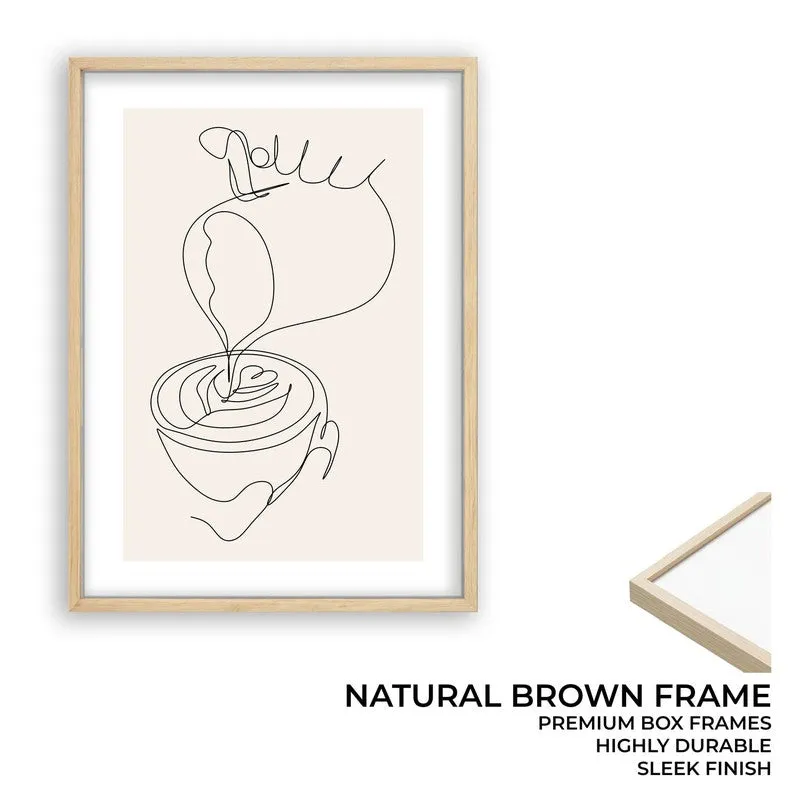 Barista Pour Archival Canvas Wall Art - Brown media 10