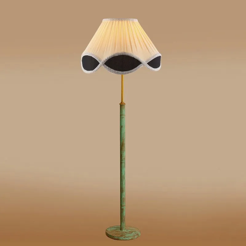 Cozy Nest Wooden Floor Lamp - White & Black media 6