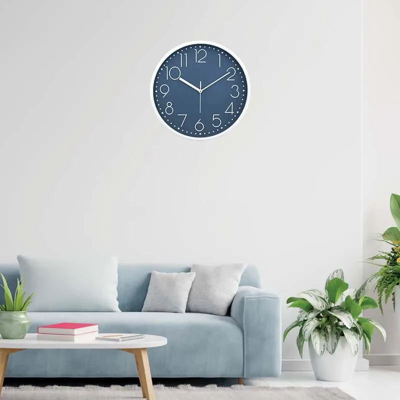 Elementary Wall Clock - Denim media 1