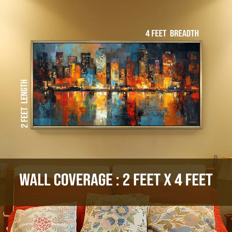Metrolight Canvas Wall Painting With Frame media 8