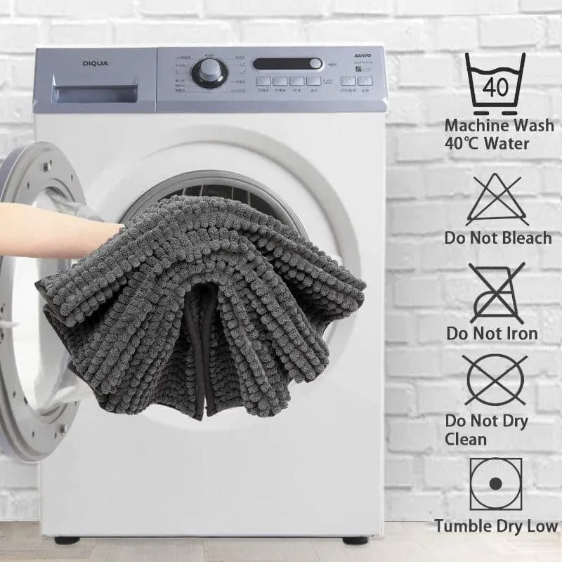 Blissful Micro Fiber Bathmat - Dark Grey media 6