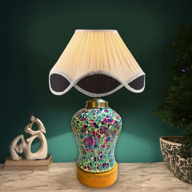Floranisse Arc Wooden Table Lamp - Multicolor media 1