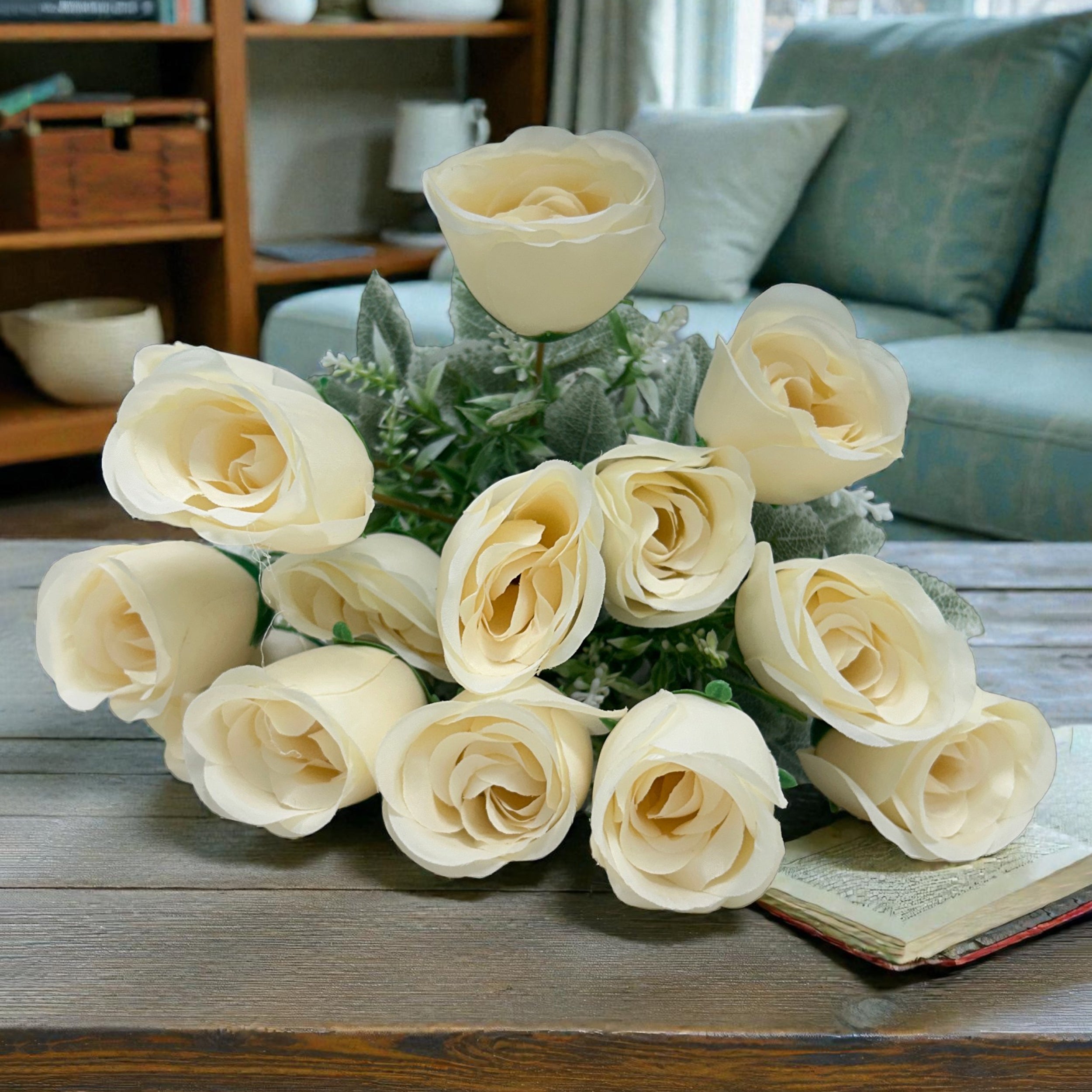 Ethereal White Rose Artificial Flower media 10