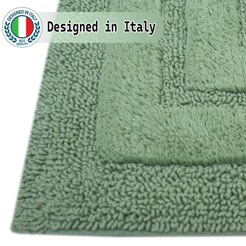 Aqualoom Anti skid Bath Mat (Green) - Set Of Two media 8