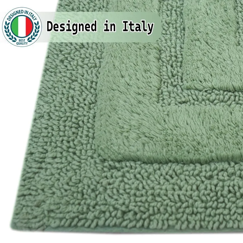 Aqualoom Anti skid Bath Mat (Green) - Set Of Two media 8