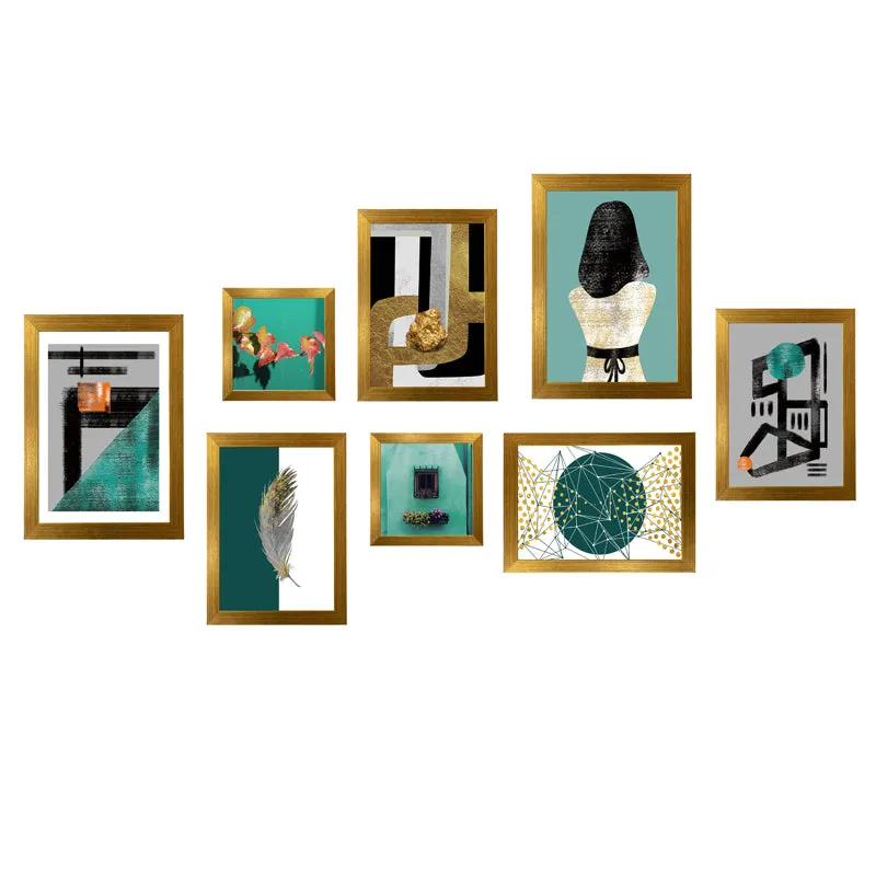 Abstract Gouche Wall Art - Set Of Eight media 3