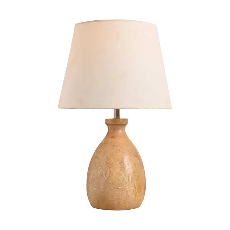 Kumbha Glow Cotton Table Lamp - White media 4