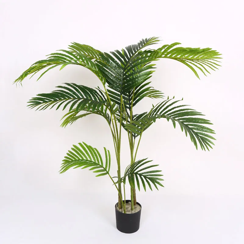 Verdiq Artificial Date Palm With Black Plastic Pot - 4 Feet media 4