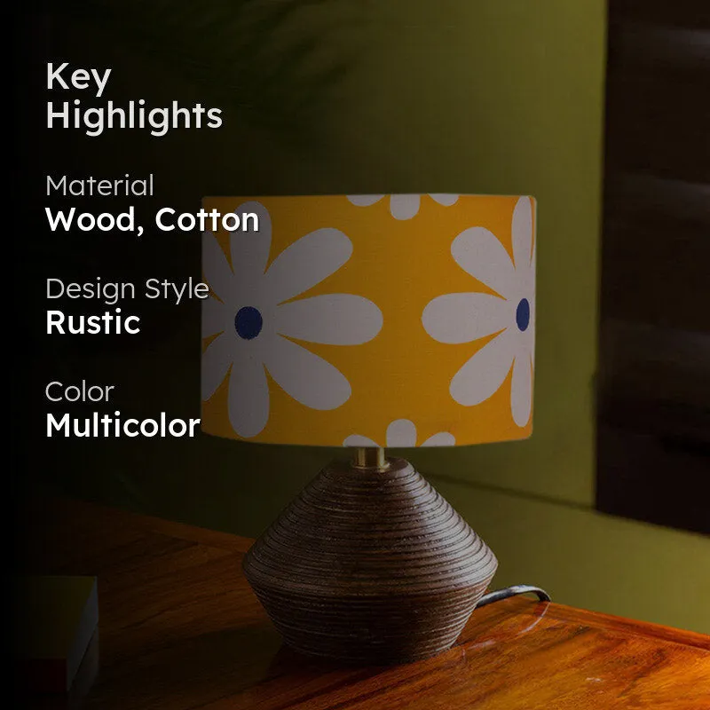 Yami Bloom Wooden Table Lamp - Multicolor media 2