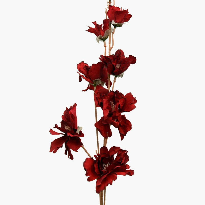 Petal Essence (Red) Premium Artificial Flowers - Set Of Two media 5