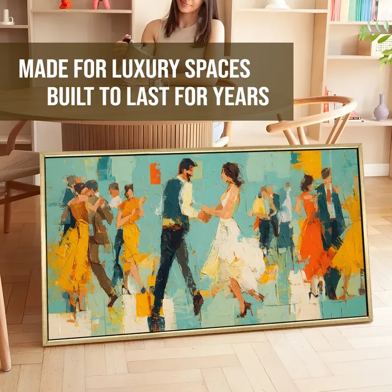 Rhythma Canvas Wall Painting With Frame media 5