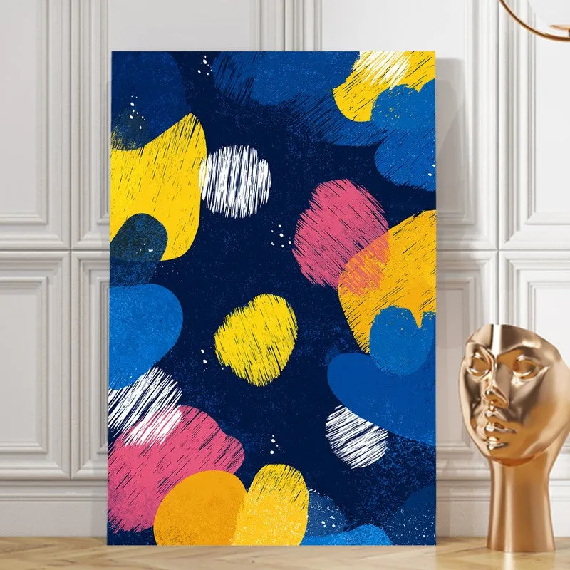 Orbital Joy Abstract Canvas Wall Art media 8