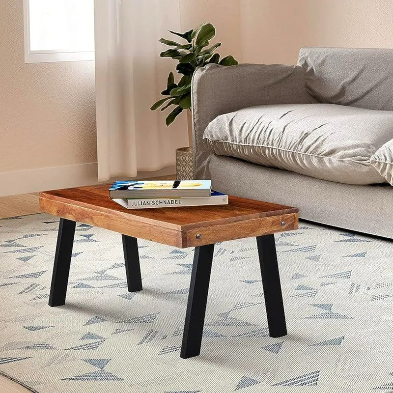 Xexon Sheesham Wooden Center Table - Brown media 1
