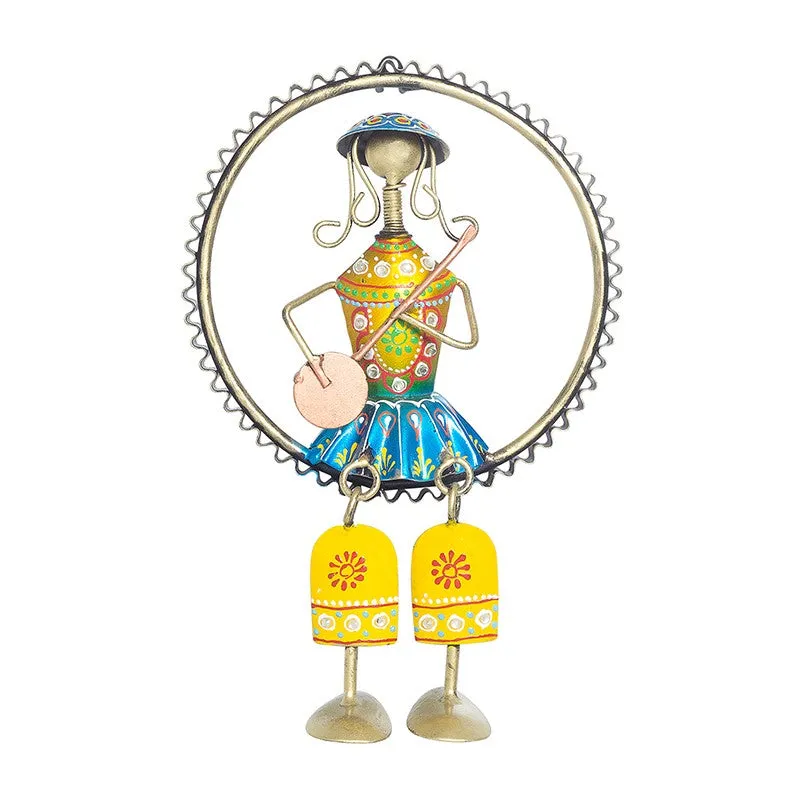 Folk Musician Doll Metal Wall Accent media 2