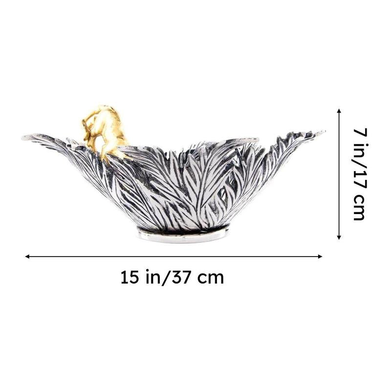Panther Feast Accent Bowl - Silver media 6