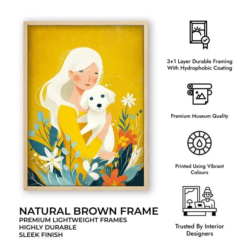 Suniva Canvas Wall Painting With Brown Frame media 10