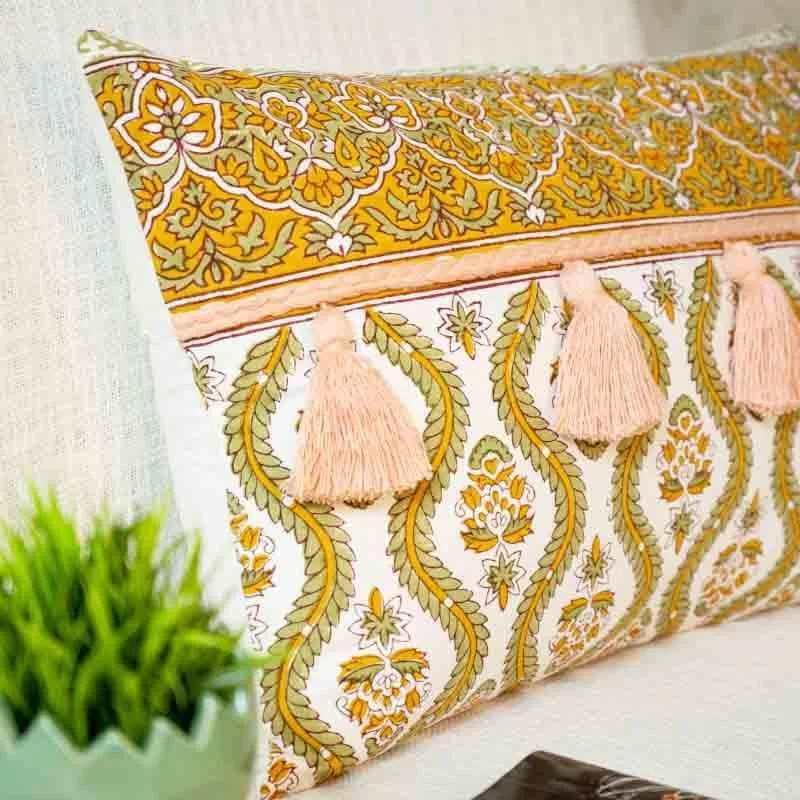 Meera Cushion Cover - Yellow media 3