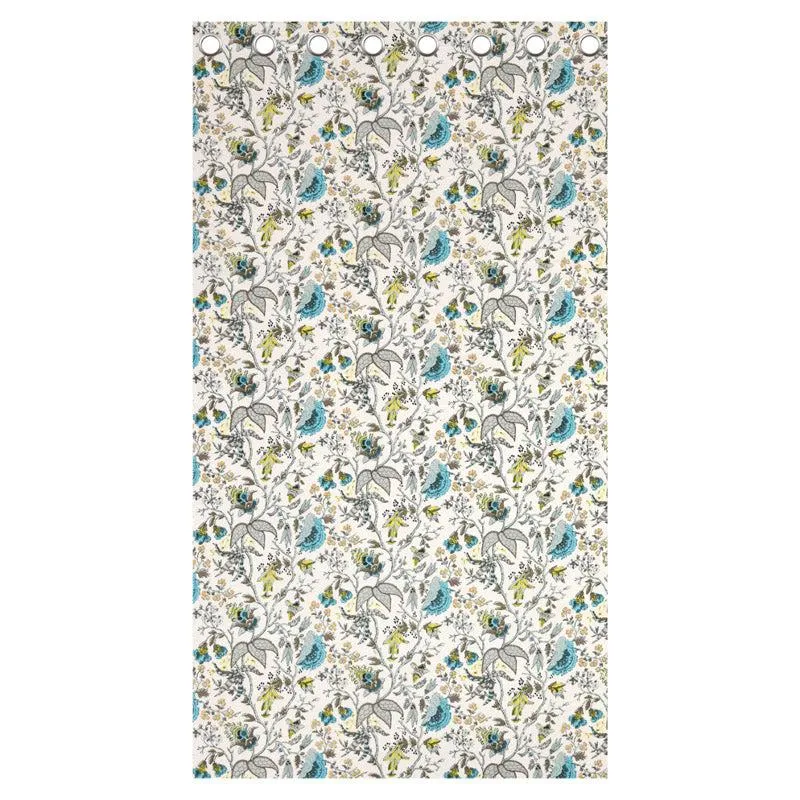 Mivaana Floral Curtain (Blue) - Set Of Two media 8