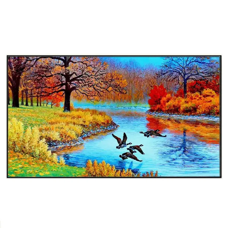 Rivereie Walk Canvas Wall Painting media 1
