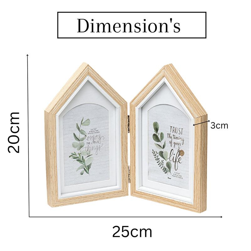 Memory Home Wood Photo Frame - Beige media 6