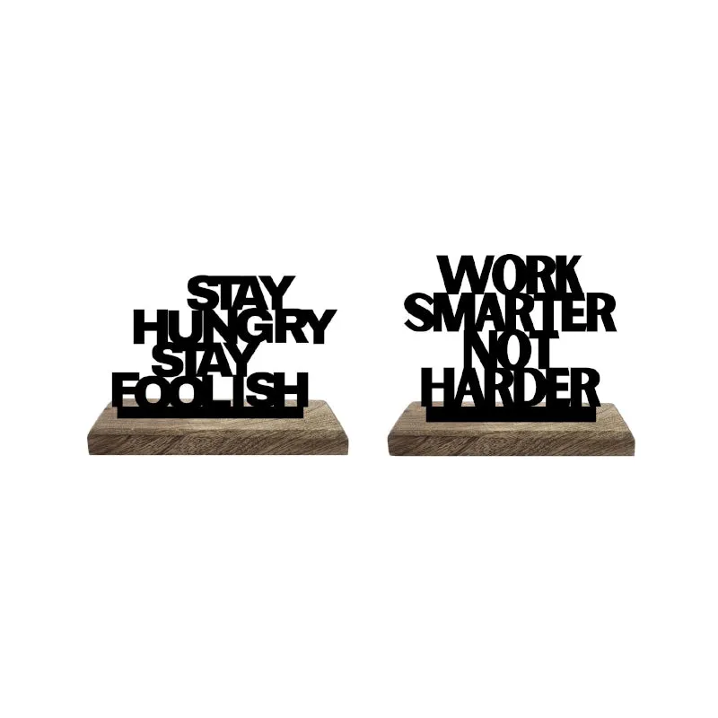 Hungry Minds Smart Tactics Typography Showpiece - Set Of Two media 5