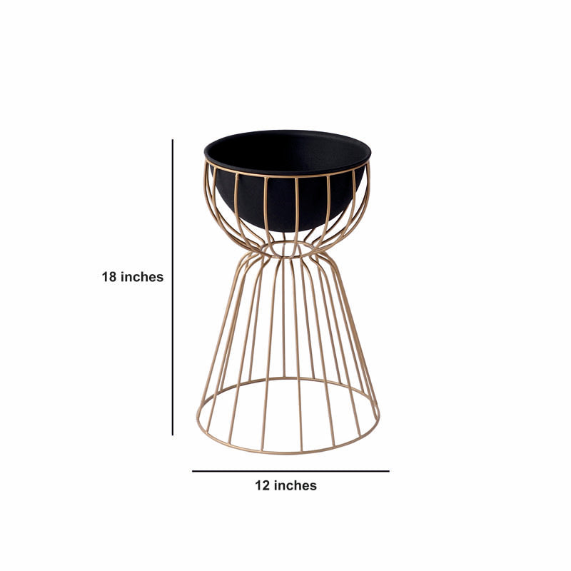 Tejasvi Floor Planter (Black) - Medium media 4