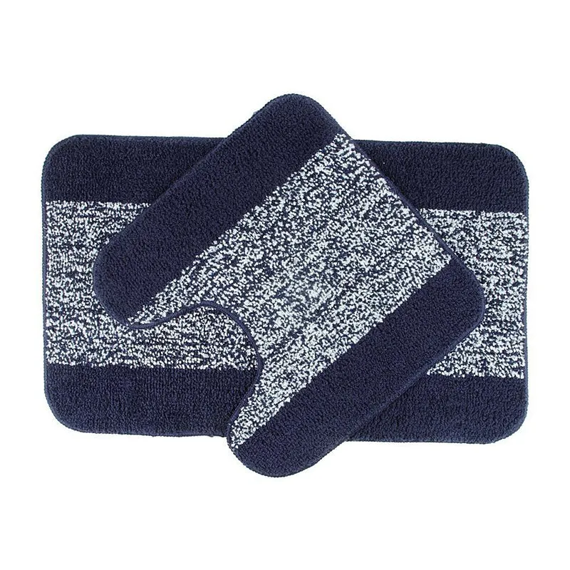 Marvis Anti Skid Bath Mat & Contour Mat (Blue) - Two Piece Set media 4