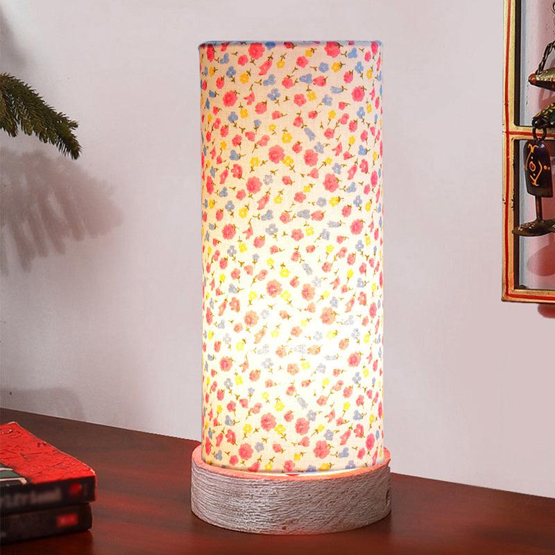 Color Splash Ocra Tower Wooden Table Lamp - Multicolor