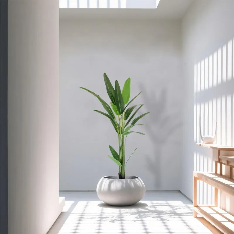 LioraLeaf Artificial Banana Plant With Black Plastic Pot - 4.1 Feet media 5