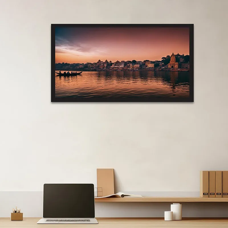 Varanasi Vista Canvas Wall Painting media 6
