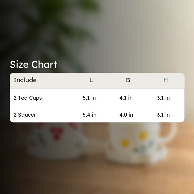 Bloom Burst Cup & Saucer - Set of Two (300 ML) media 9