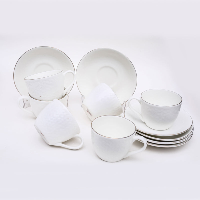 Jacksia Bone China Cup & Saucer (100 ML) - Twelve Piece Set media 4