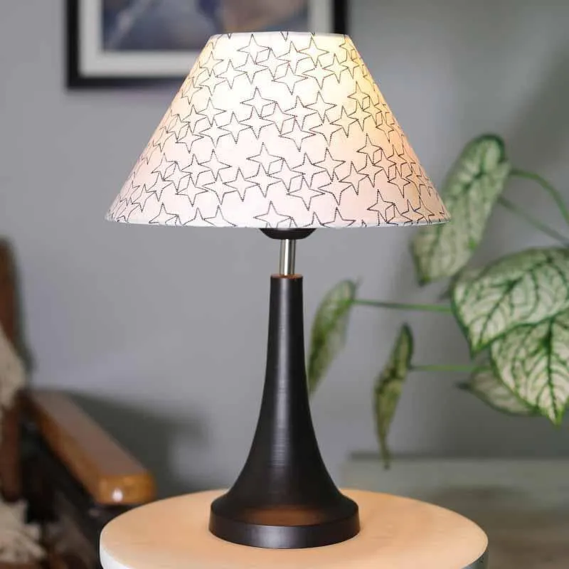 Danica Fabric Table Lamp - White,Black media 1