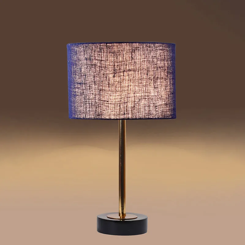 Sienna I Rodin Wooden Table Lamp - Blue,Gold,Black media 6