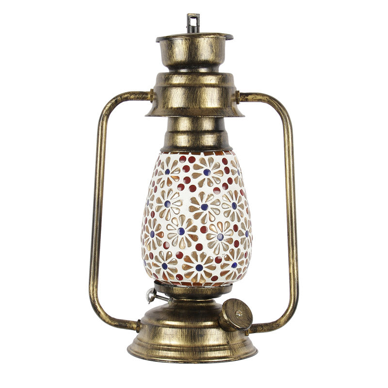 Admya Mosaic Lantern Iron Wall Lamp - Gold media 5