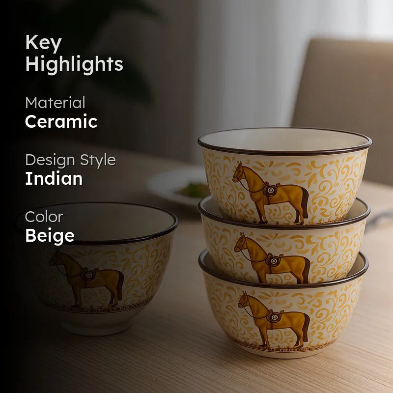 Chetak Ethnic Serving Bowl (300 mL) - Set Of Four media 2