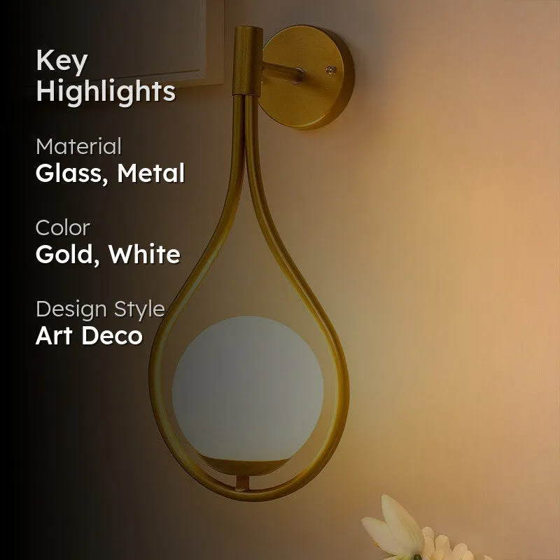 Aura Pendant Glass & Metal Wall Lamp media 2