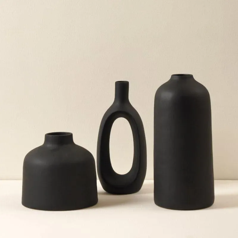 Kein Vase (Black) - Set Of Three media 3