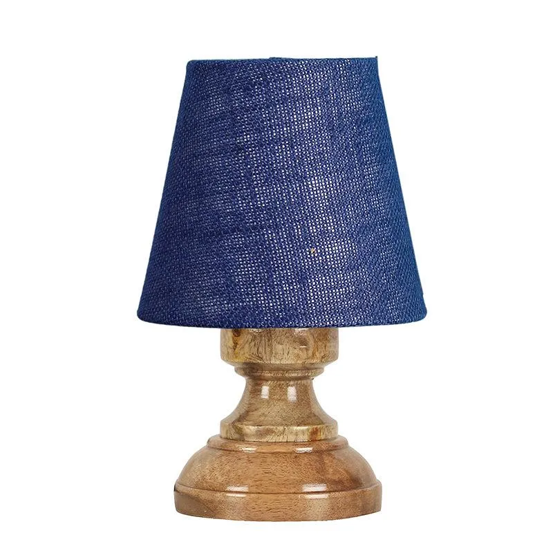 Harolda Jute Table Lamp - Blue,Brown media 4