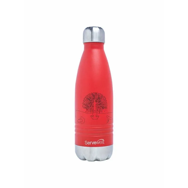 Zen Sip Hot & Cold Thermos Bottle (Red) - 500 mL media 3