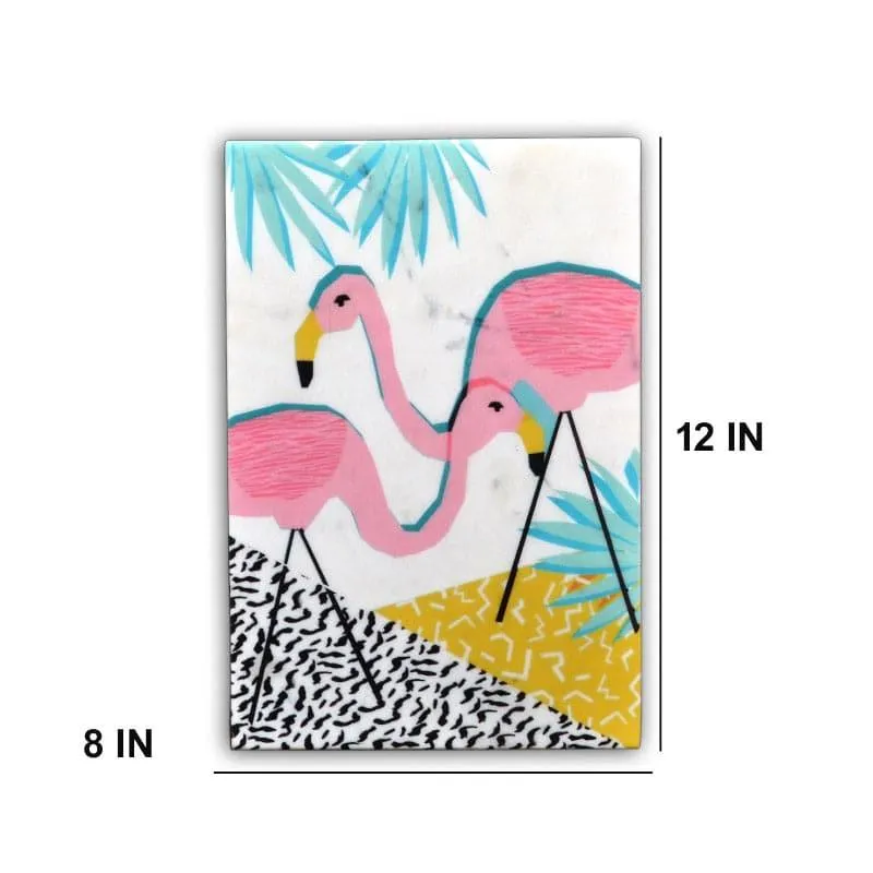 Flamingo Dance Marble Wall Accent media 5